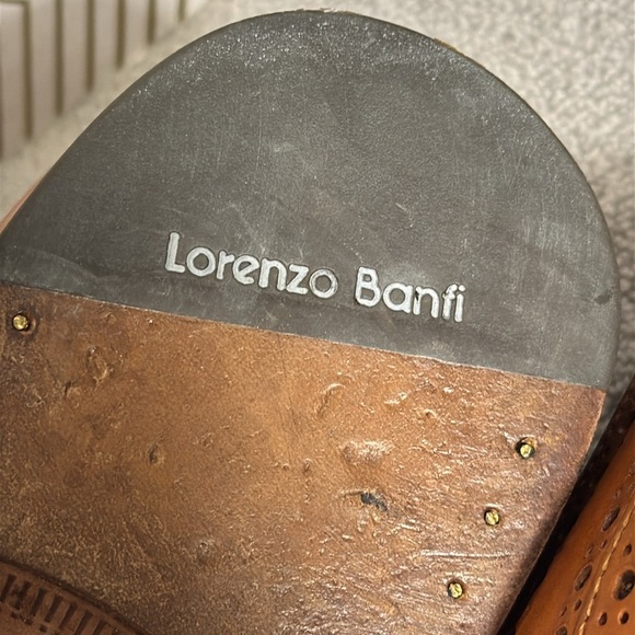 Lorenzo Banfi Men's Brown Leather Dress Shoes Men’s size 12 M made in Italy - Picture 8 of 13